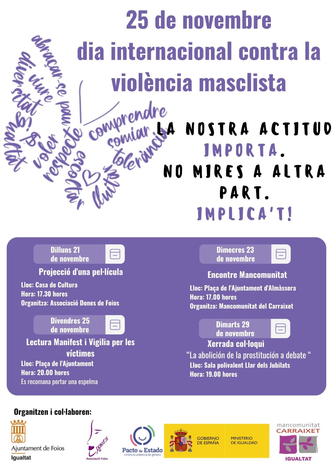 Cartel 25N de Foios