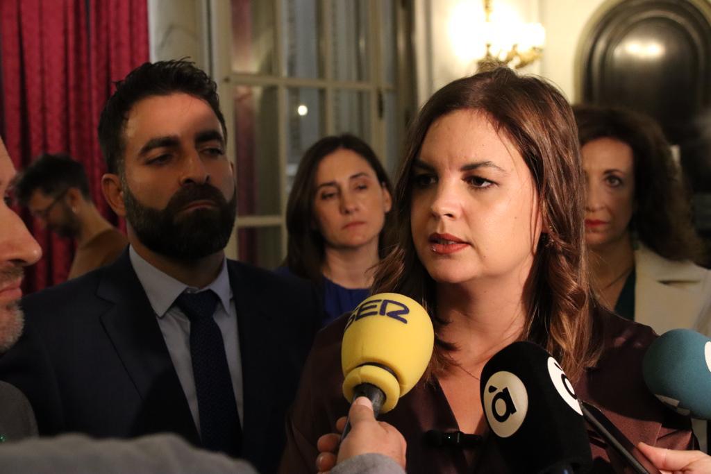Sandra Gómez, en declaraciones a medios de comunicación