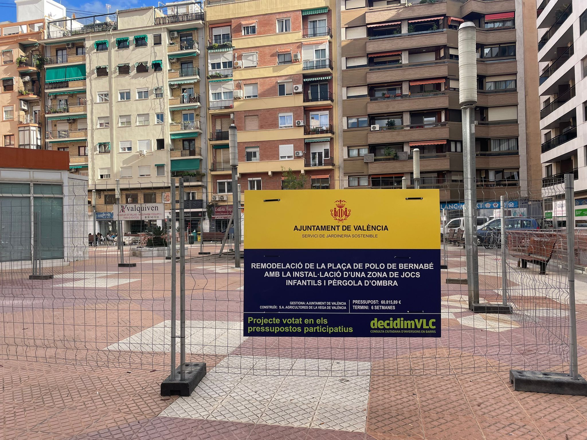 Inicio de las obras de reforma de la Plaza Polo 