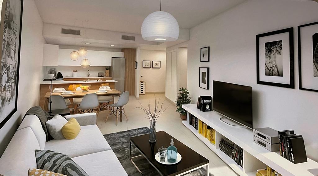 Proyección del interior de una de las viviendas que se construirán en Torrent