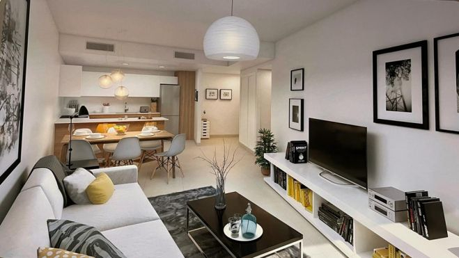 Proyección del interior de una de las viviendas que se construirán en Torrent