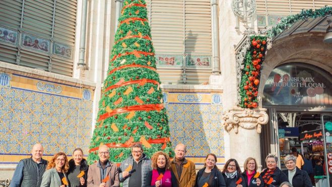 Árbol de Navidad del Mercat Central de València de 2022