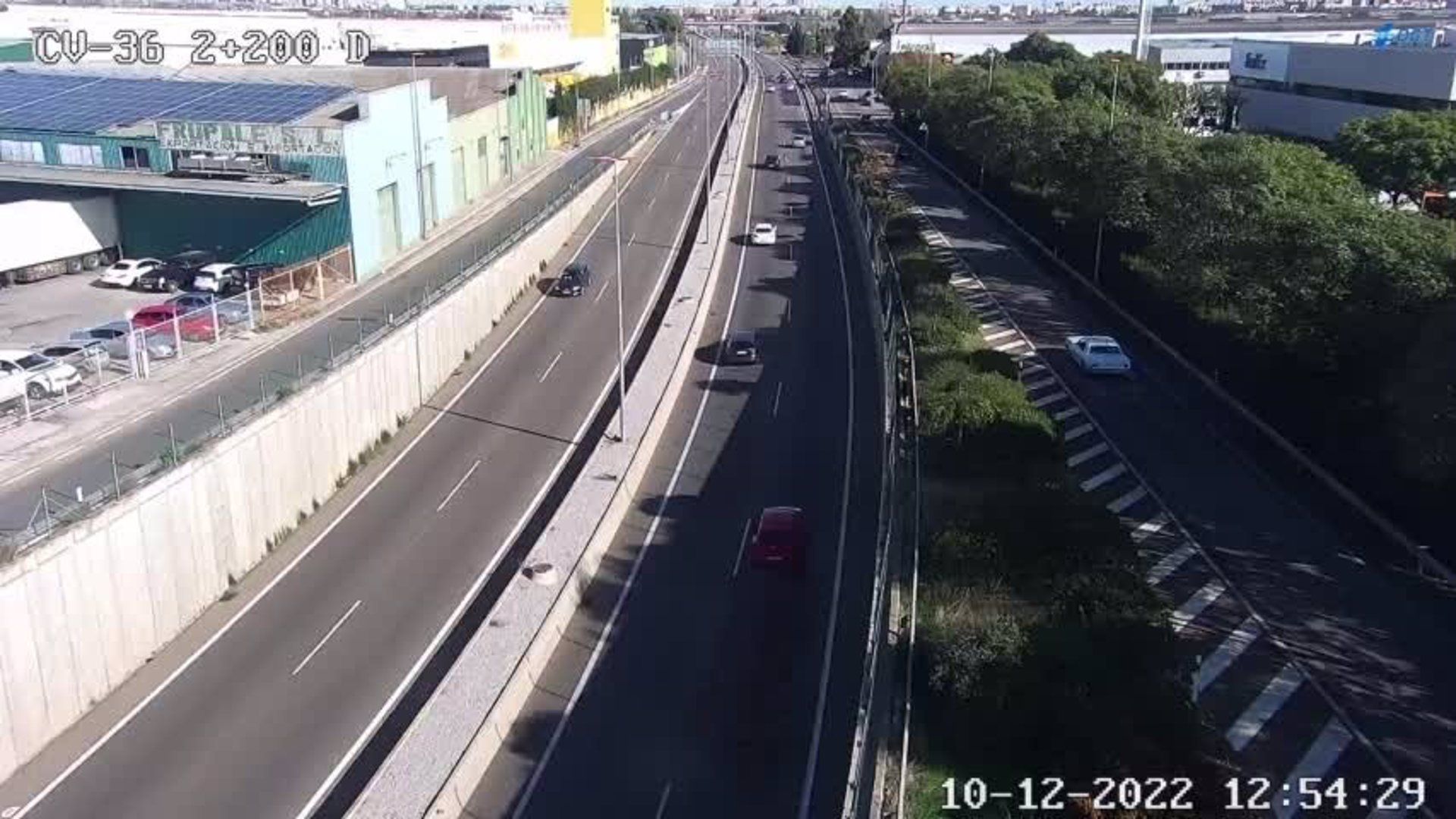 Imágenes captadas por la DGT en la CV-36