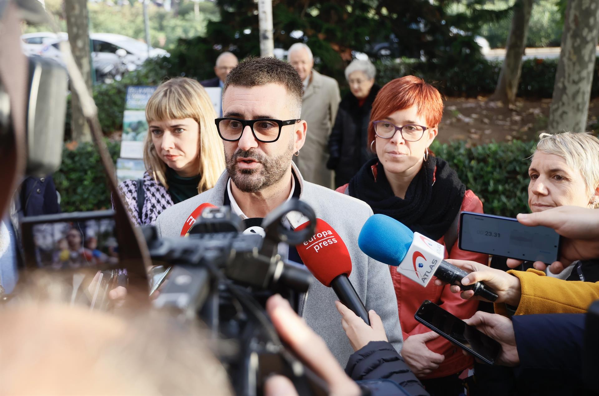 El concejal de Compromís Pere Fuset a la entrada de los juzgados