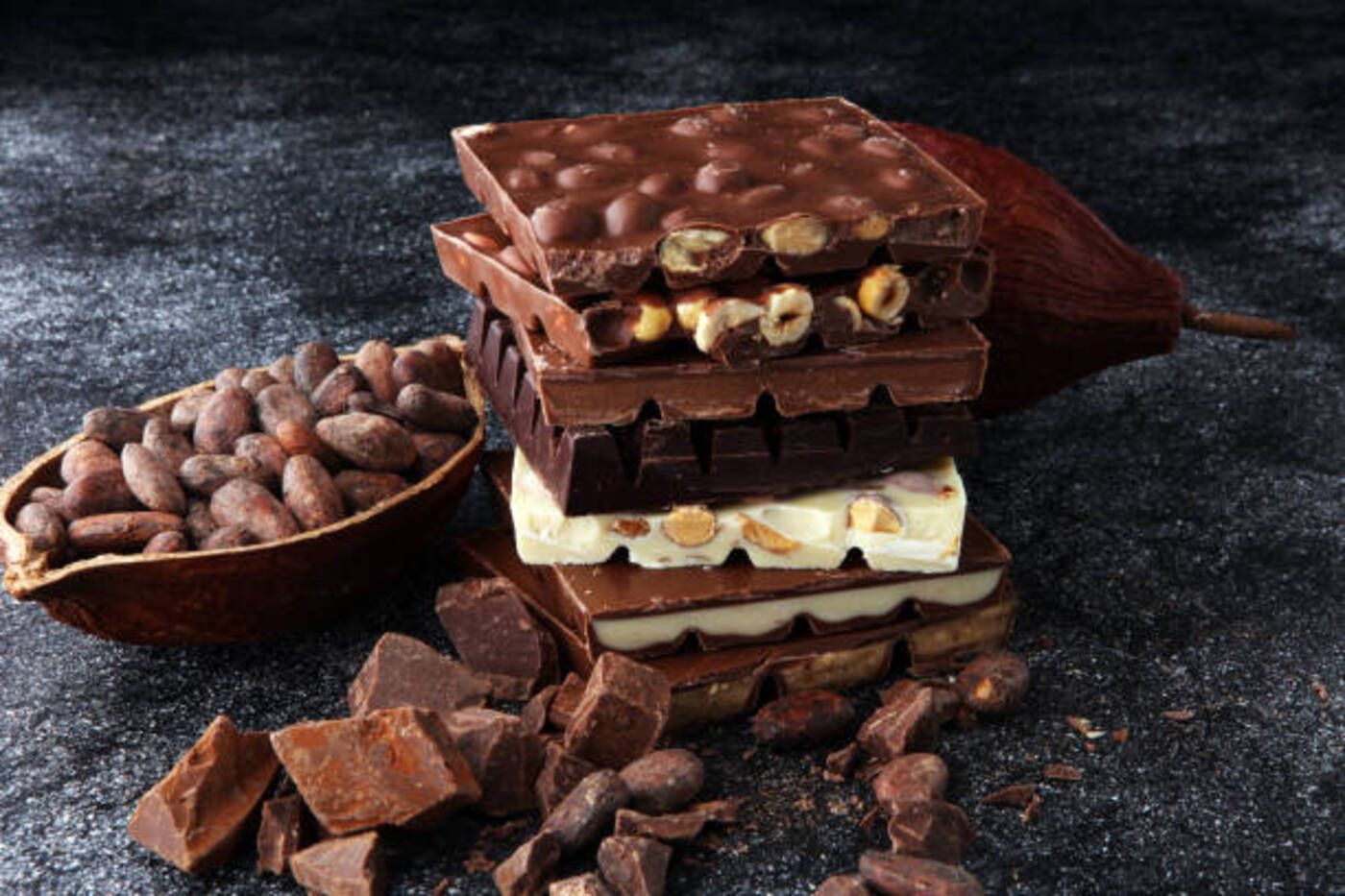 Turrón de chocolate crujiente