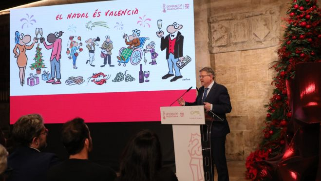 El president Ximo Puig presenta la campaña "El Nadal és valencià"