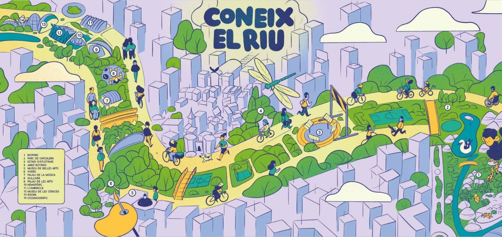 Cómic divulgativo sobre la historia del antiguo cauce del Túria