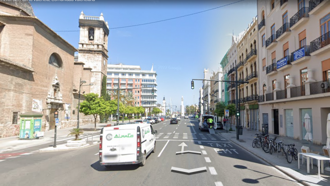 Avinguda del Port de València. Imatge: Google Earth
