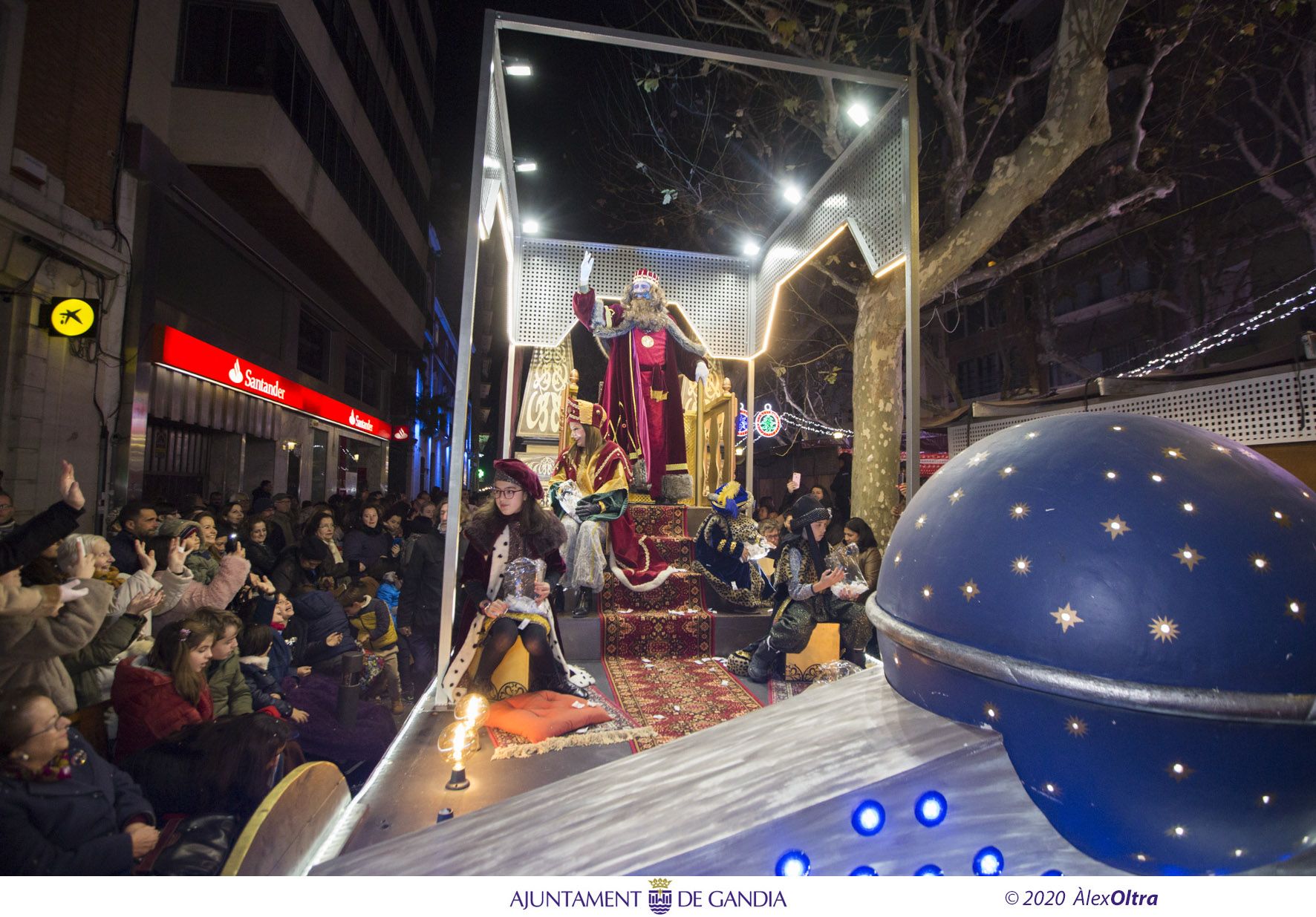 Cabalgata de los Reyes Magos en Gandia. Imagen de Àlex Oltra