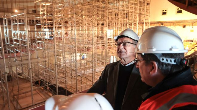 Vista obras Palau de la Música de València