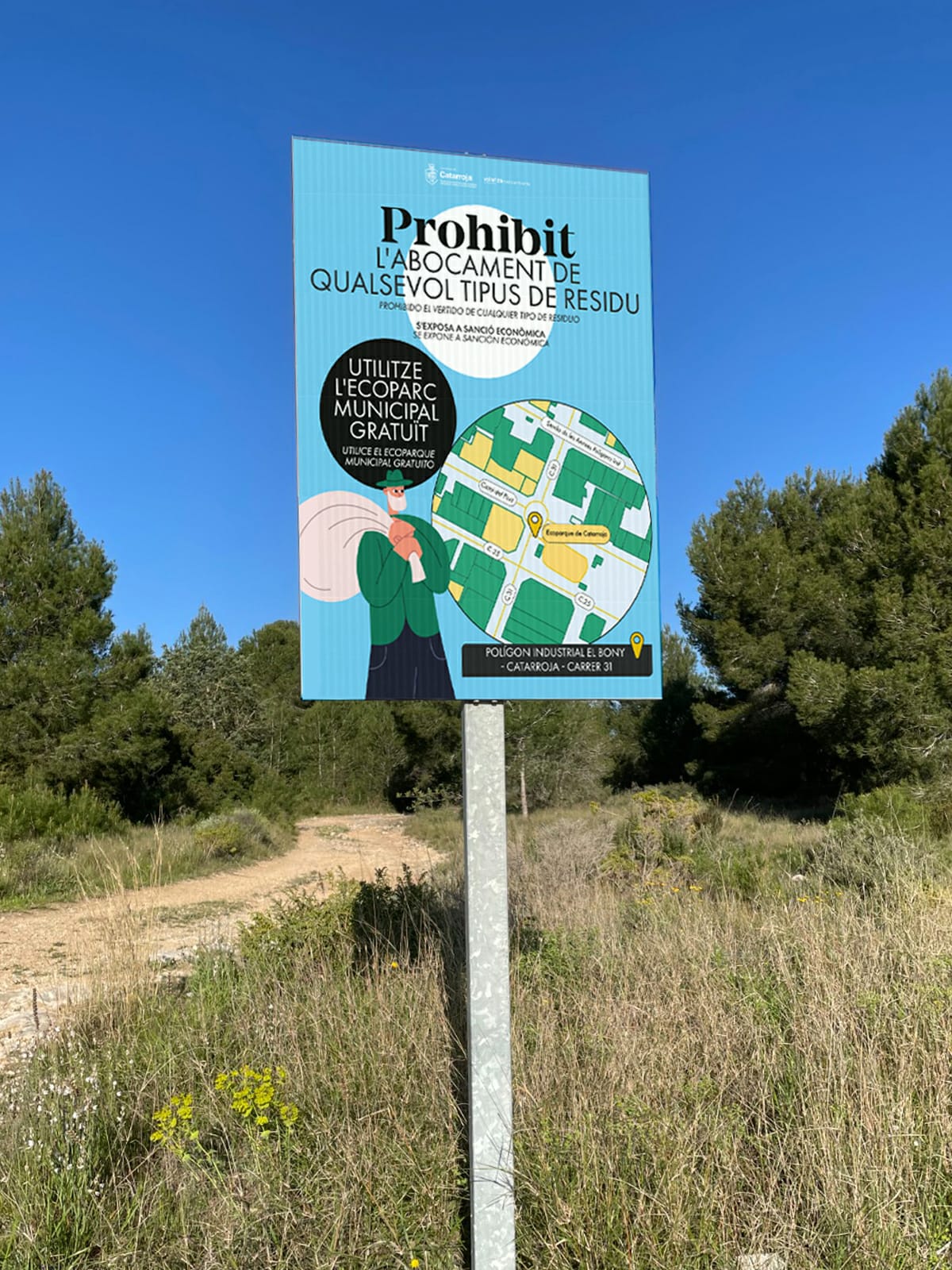 Senyal per a acabar amb els abocaments il·legals a Catarroja