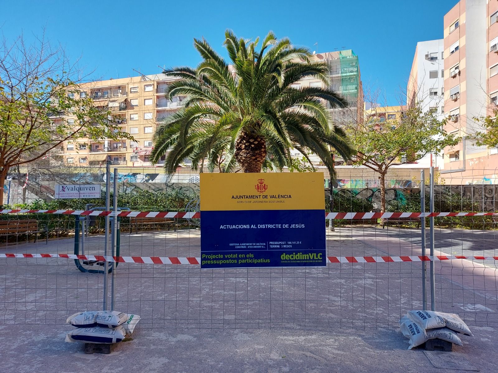  Obras zonas ajardinadas Jesús  