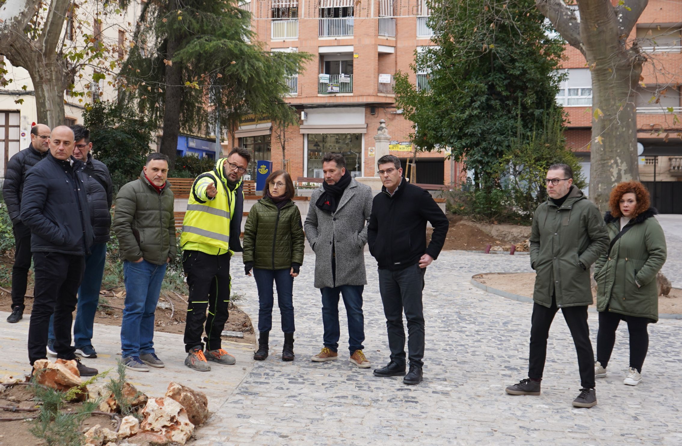 Jorge Rodríguez visita las obras de la calle Sant Antoni de Ontinyent