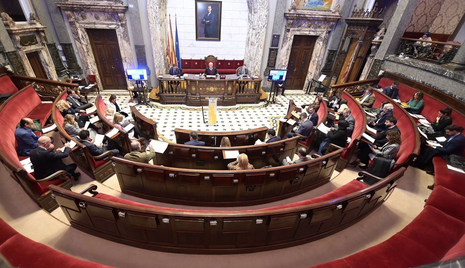 Imagen del pleno ordinario de enero celebrado este jueves en el Ayuntamiento de València