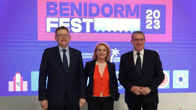 Ximo Puig, Elena Sánchez y Toni Pérez