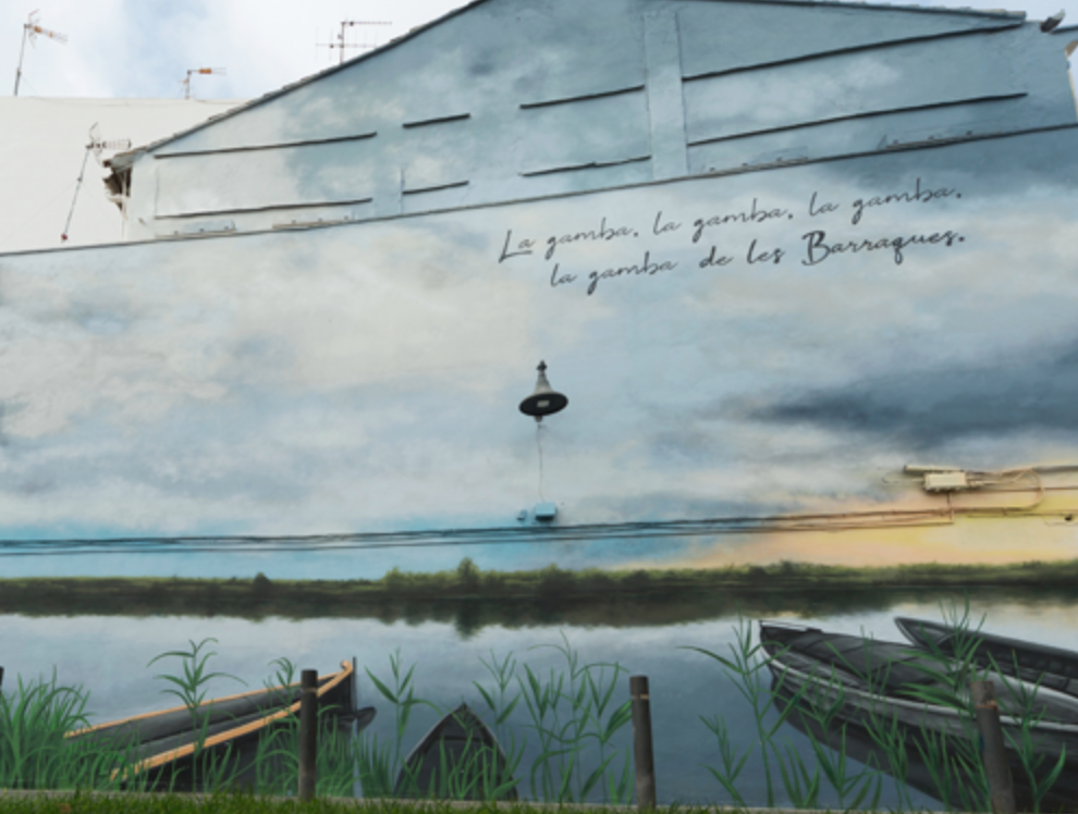  Imatge d'un mural pintat a Catarroja sobre el Port
