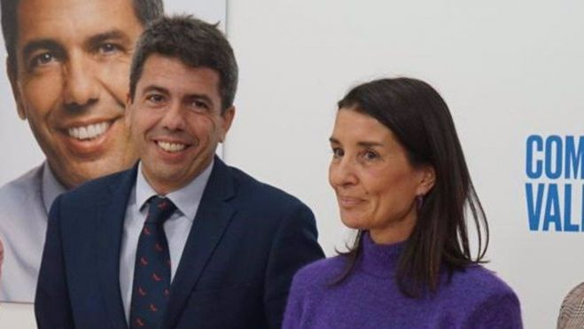 Carlos Mazón i Ruth Merino durant la roda de premsa d'avui