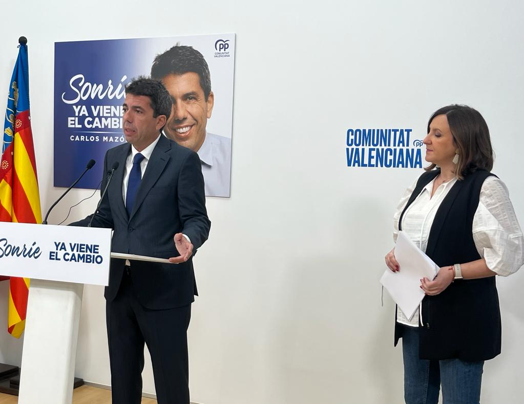 Imagen de Catalá y Mazón en la rueda de prensa