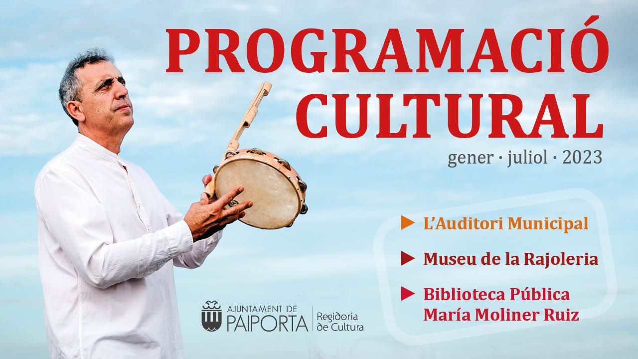 Cartell programació cultural de Paiporta