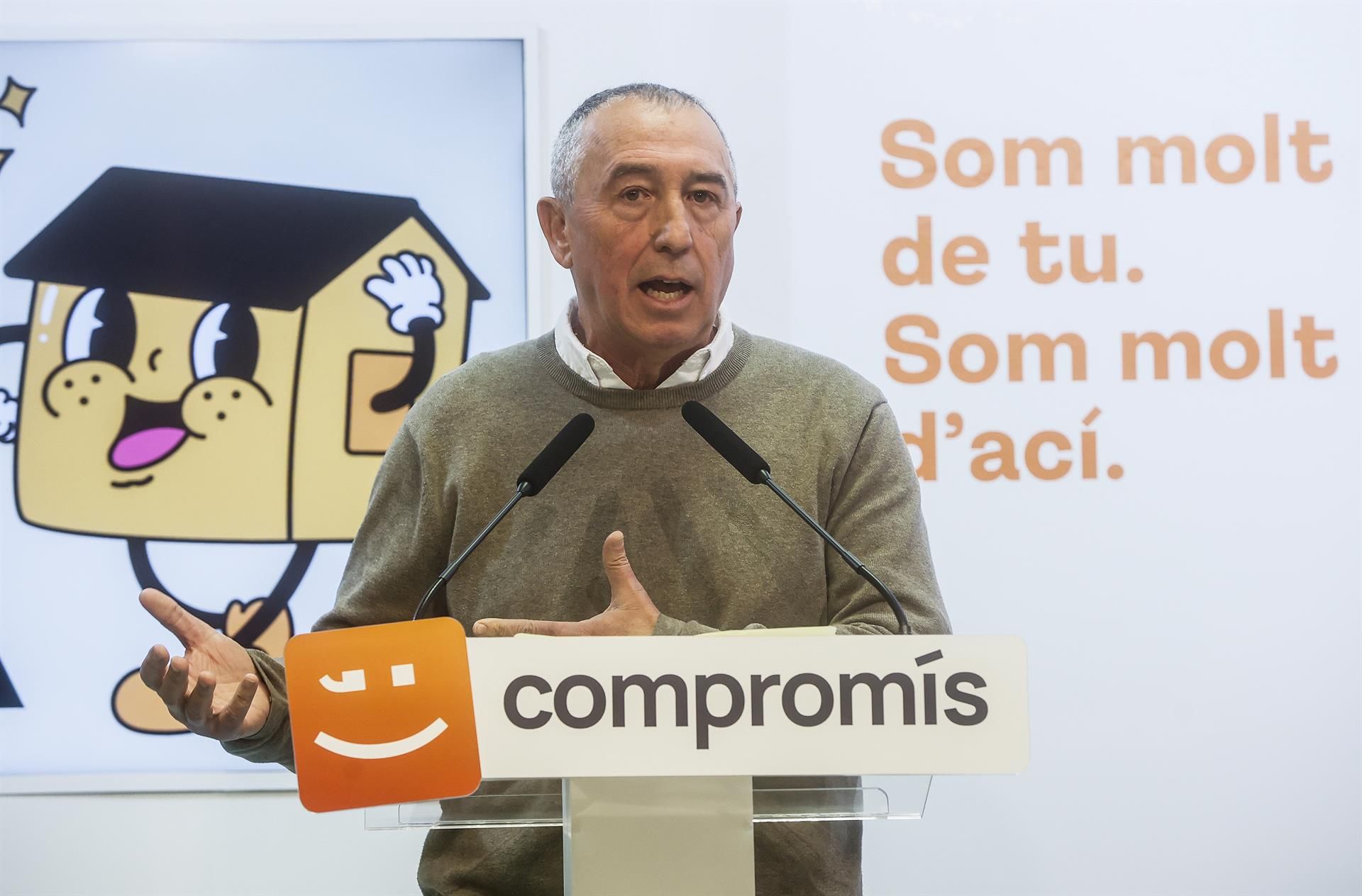 El portavoz y diputado de Compromís en el Congreso, Joan Baldoví