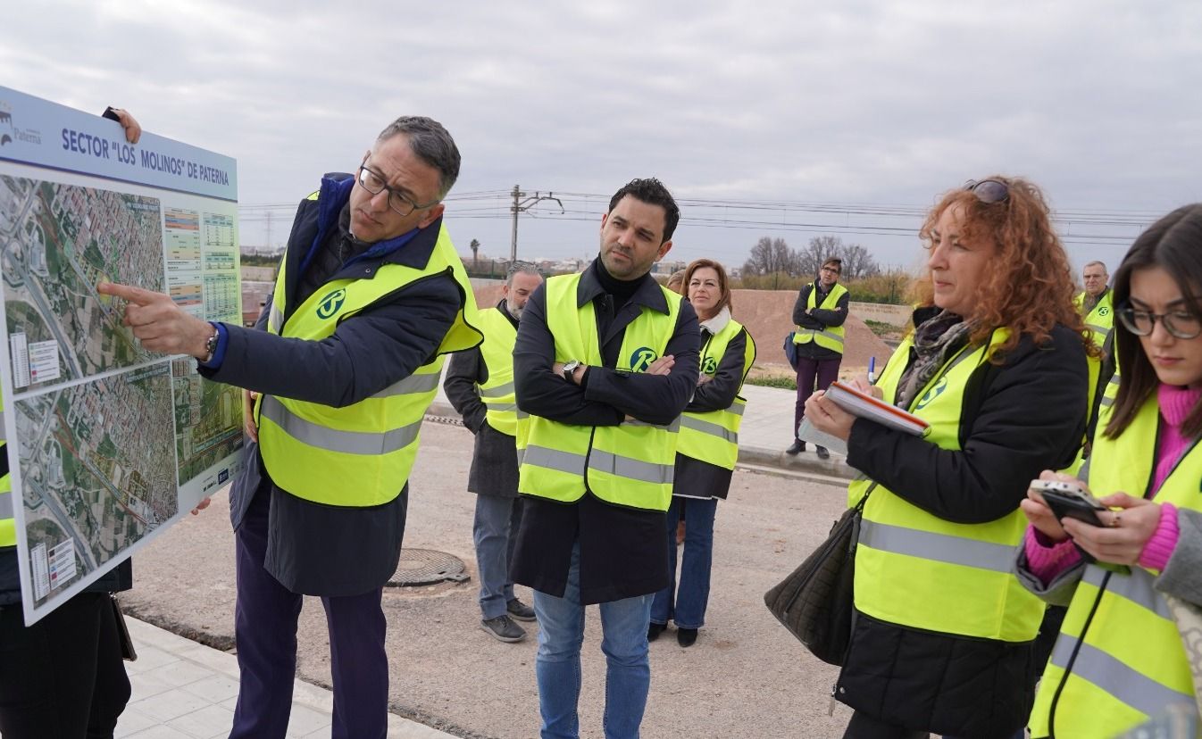 Plano de uno de los sectores de Los Molinos de Paterna