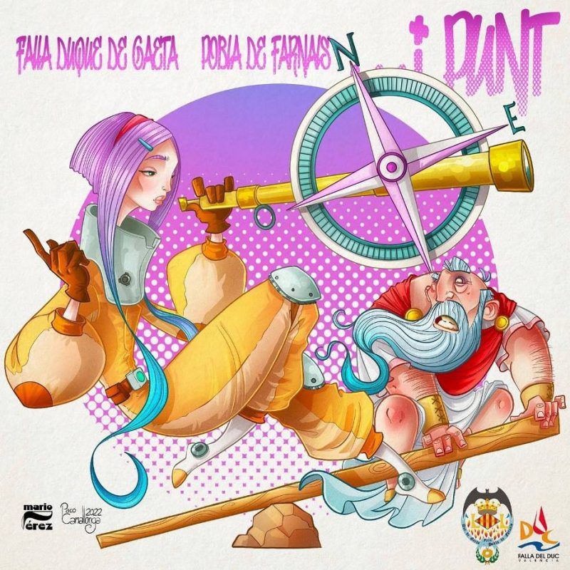 Boceto Falla Infantil Duque de Gaeta  - Pobla de Farnals 2023