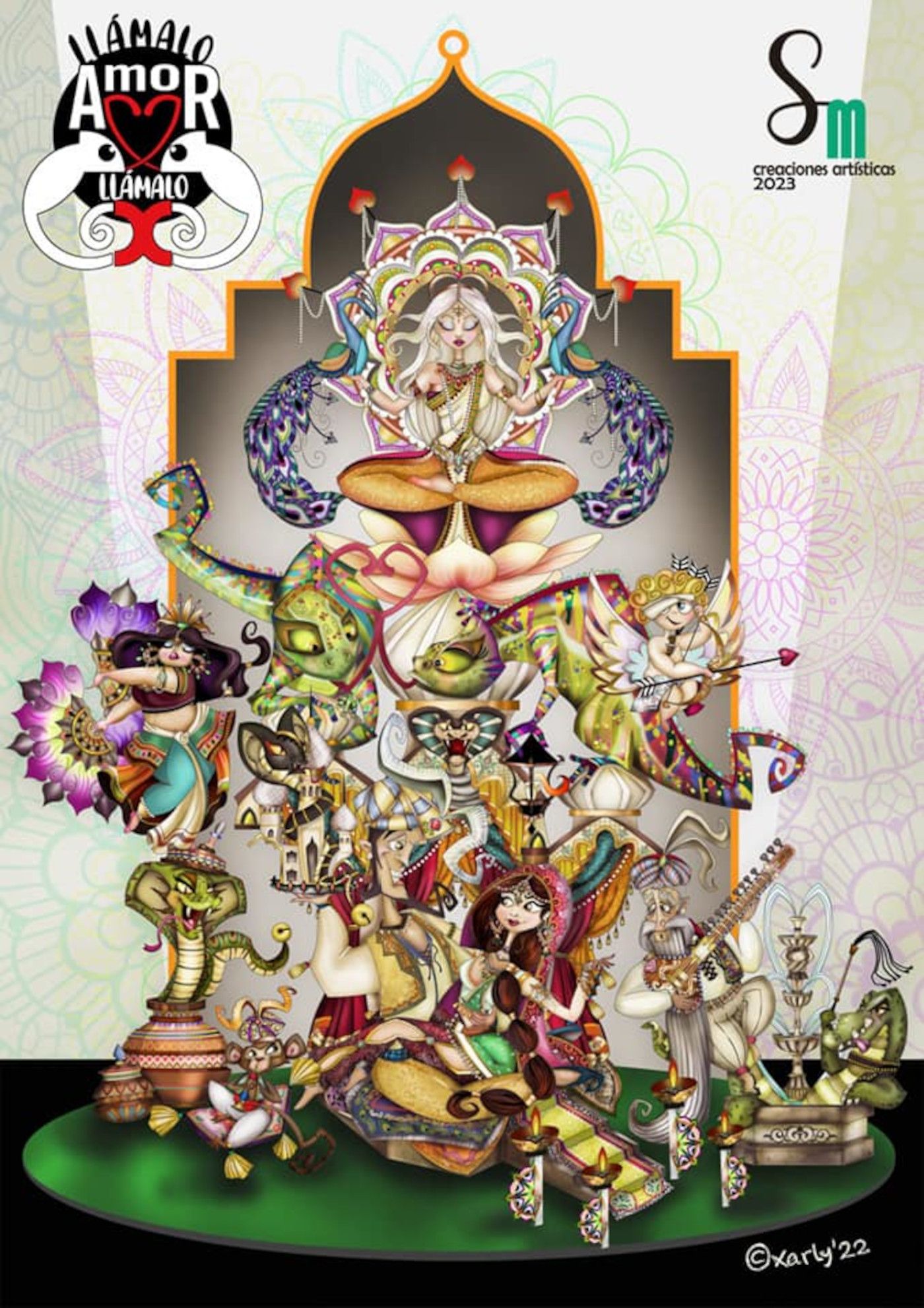 Esbós Falla Regne de València - Duc de Calàbria 2023