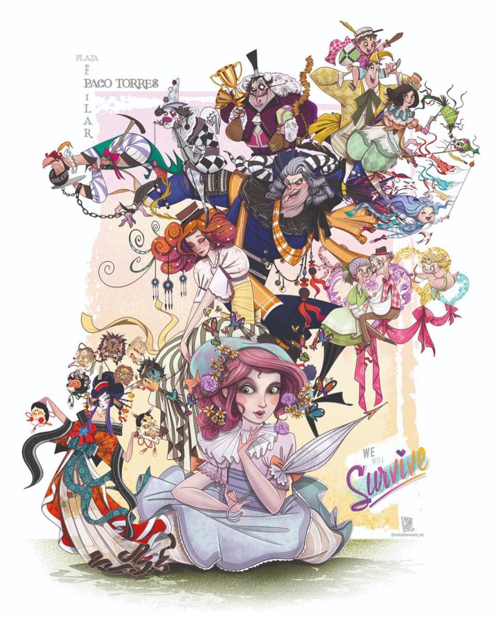 Esbós Falla Plaza del Pilar 2023