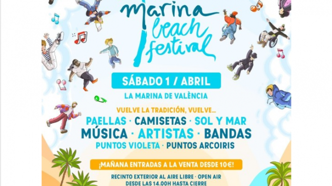 Cartel del "Marina Beach Festival"
