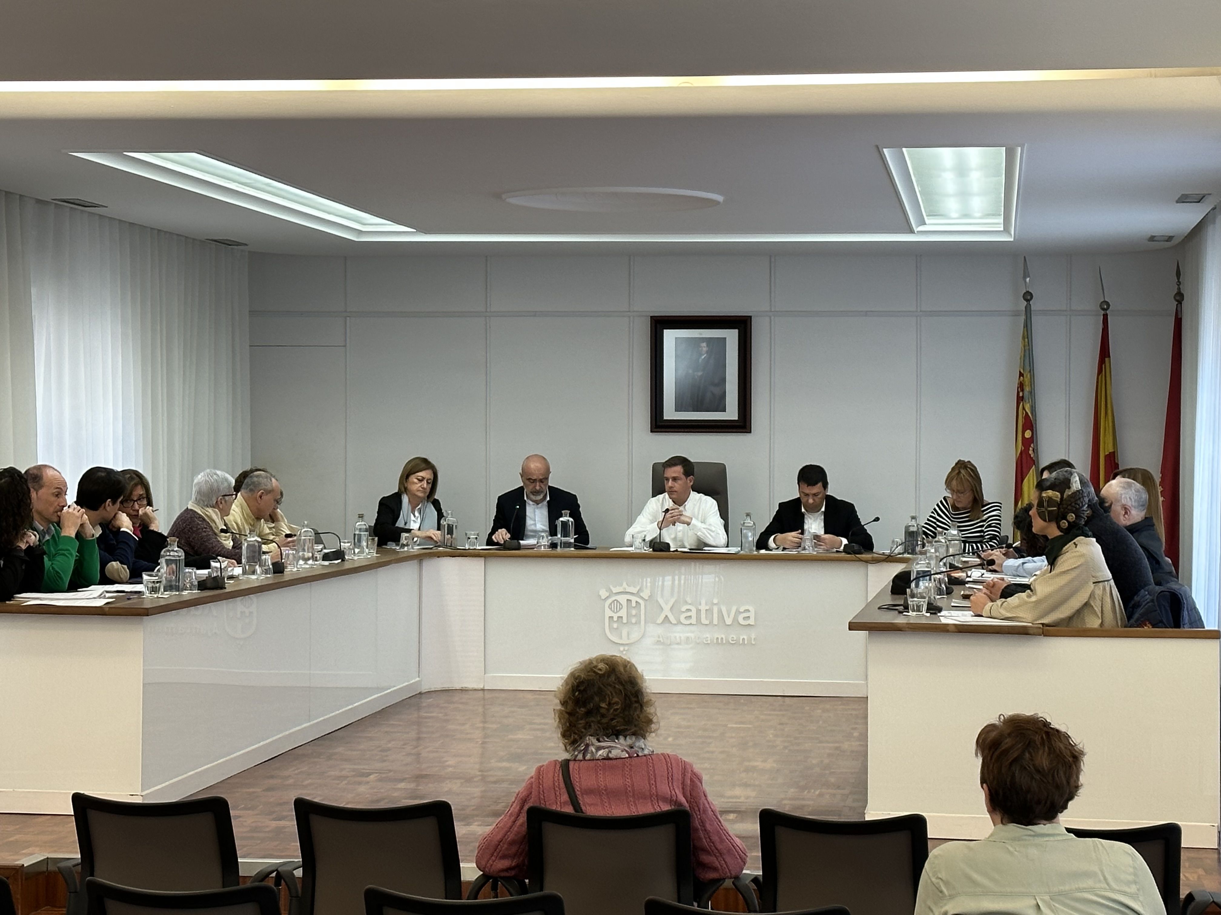 Ple de l'Ajuntament de Xàtiva de febrer de 2023