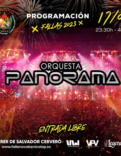 Orquesta Panorama en las Fallas de València 2023