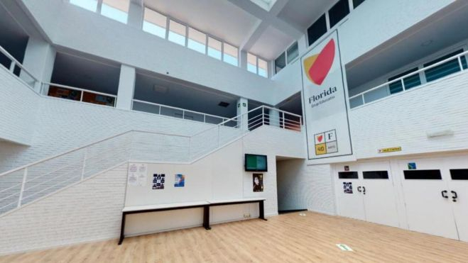 Hall del actual complejo de Florida Universitària en Catarroja