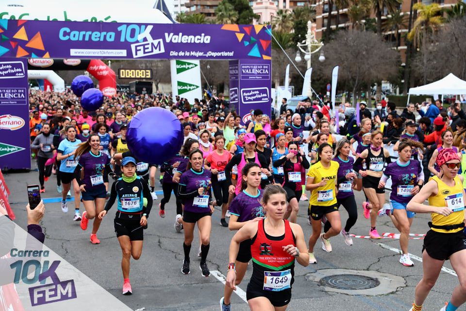 Imagen de archivo de la 10K Femenina 2022 en València