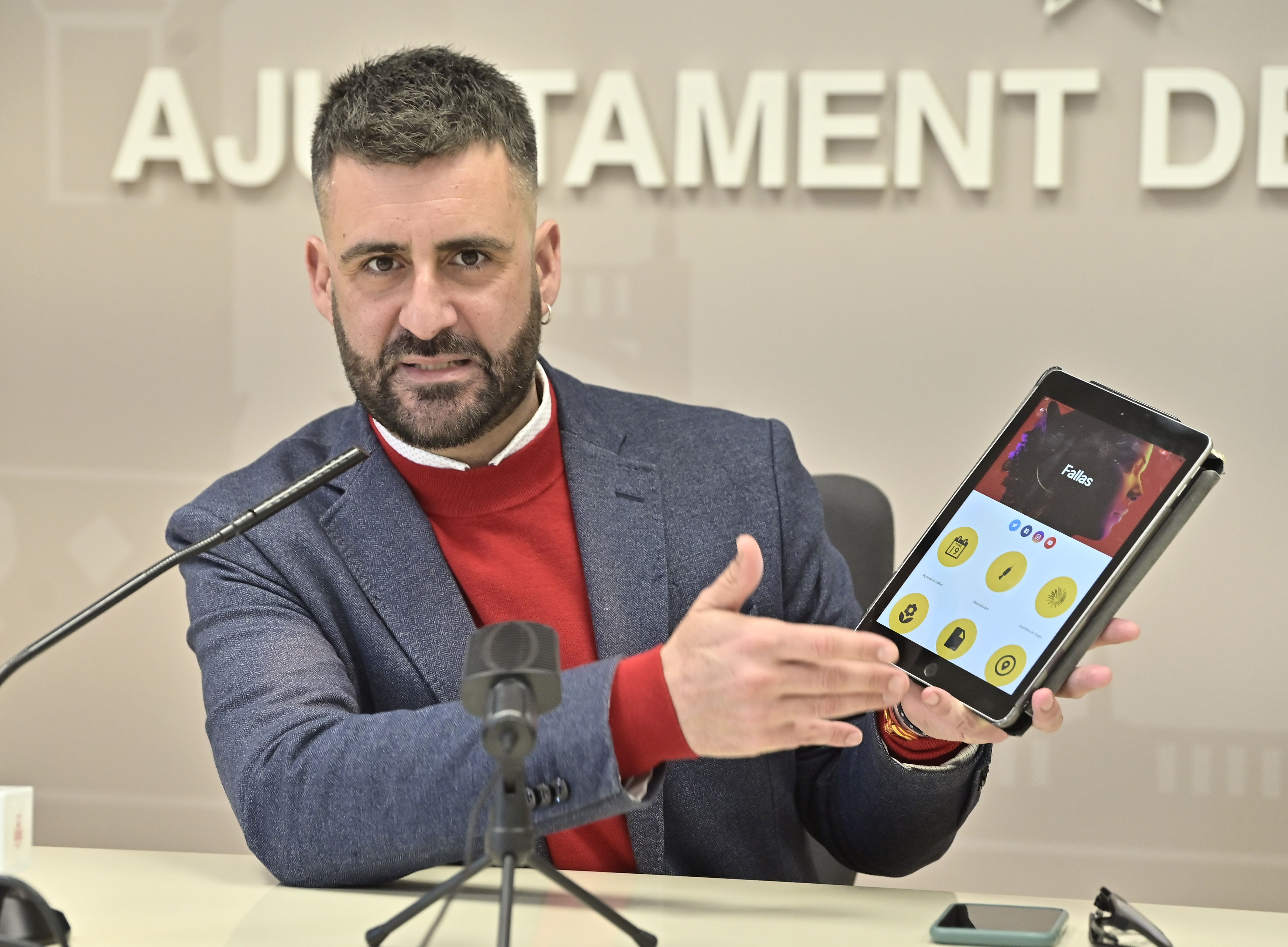 Pere Fuset en la presentación de la AppValència 