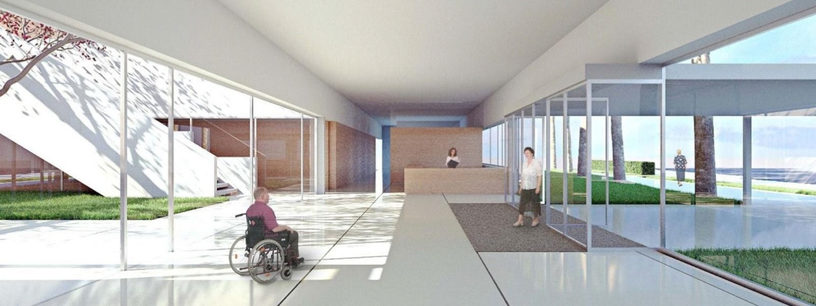 Infografía del futuro centro de día del Cabanyal