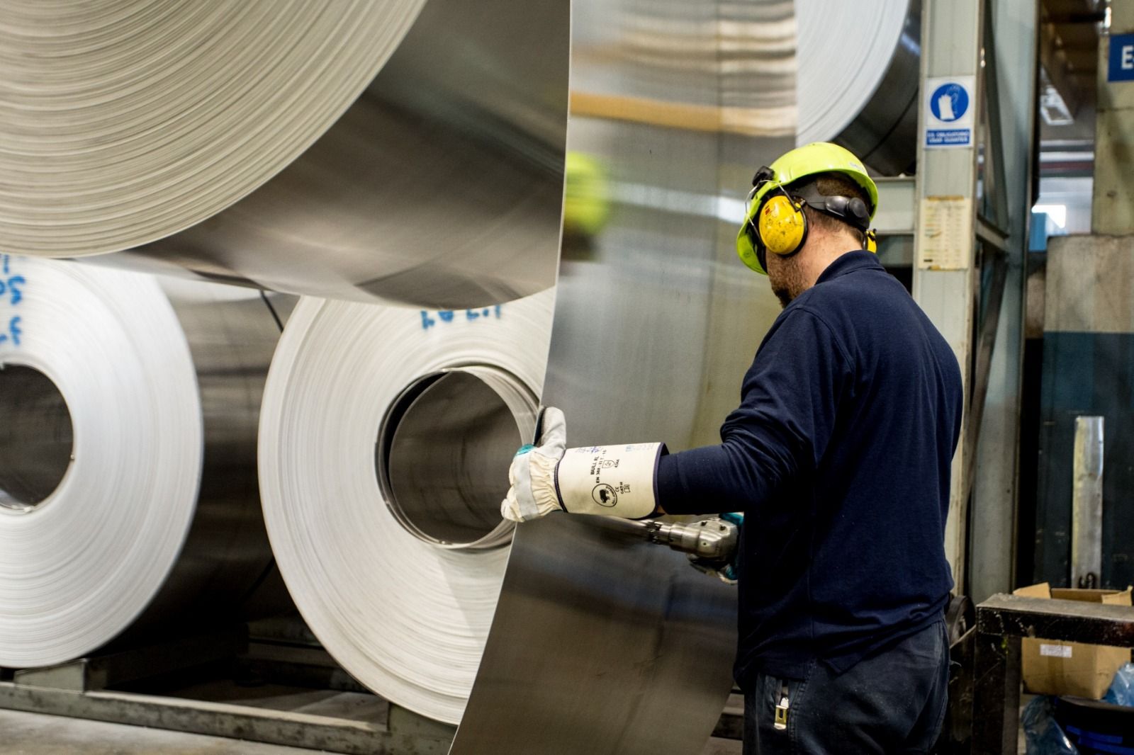 Operario del grupo industrial Baux