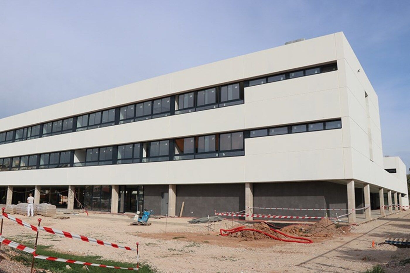 Obres en el nou IES Número 5 de Sagunt