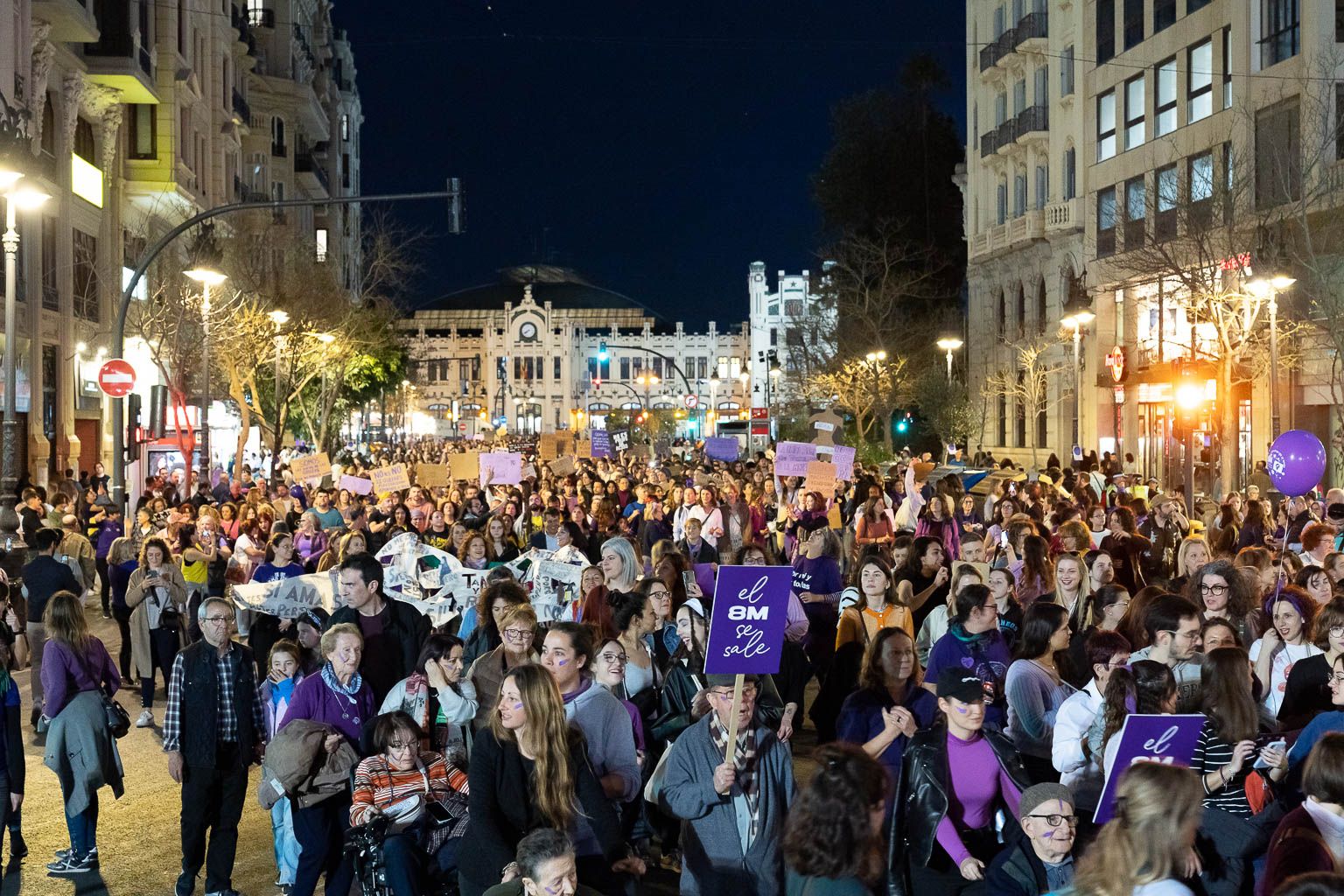 Manifestació 8M a València. Imatge: Xisco Navarro