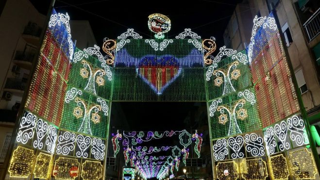 Iluminación de la Falla Malvarrosa Iluminación de la Falla Malvarrosa