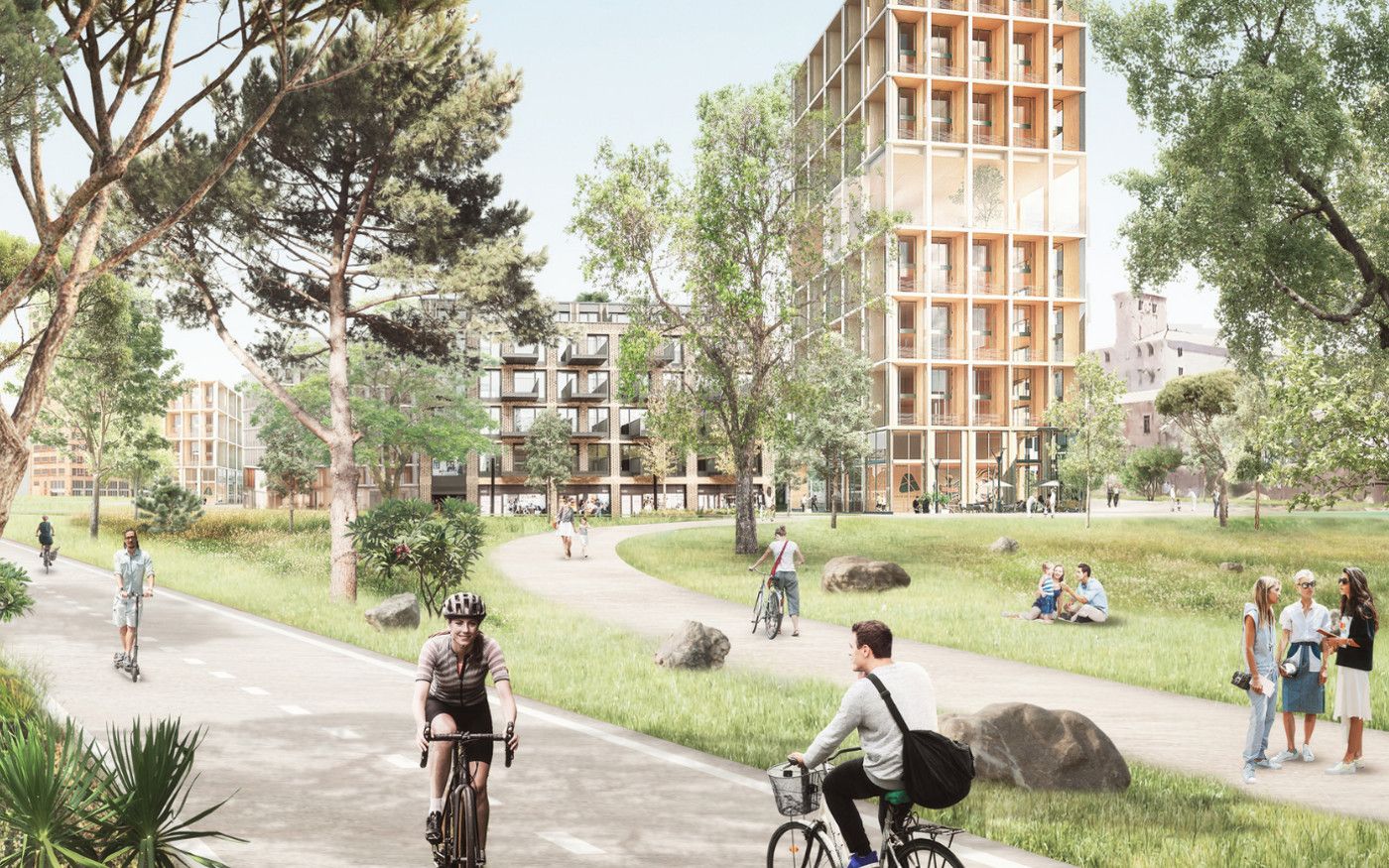 Simulación del corredor verde de València