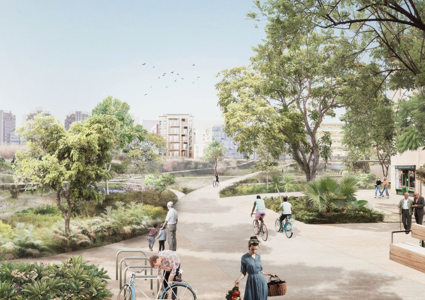 Simulación del corredor verde de València