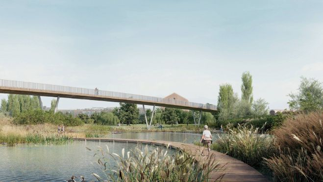 Simulación parque de Desembocadura de València Simulación parque de Desembocadura de València