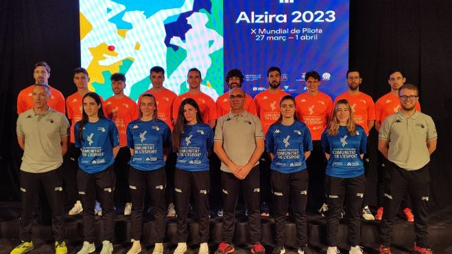 La selección valenciana se presentó ayer en Valencia.