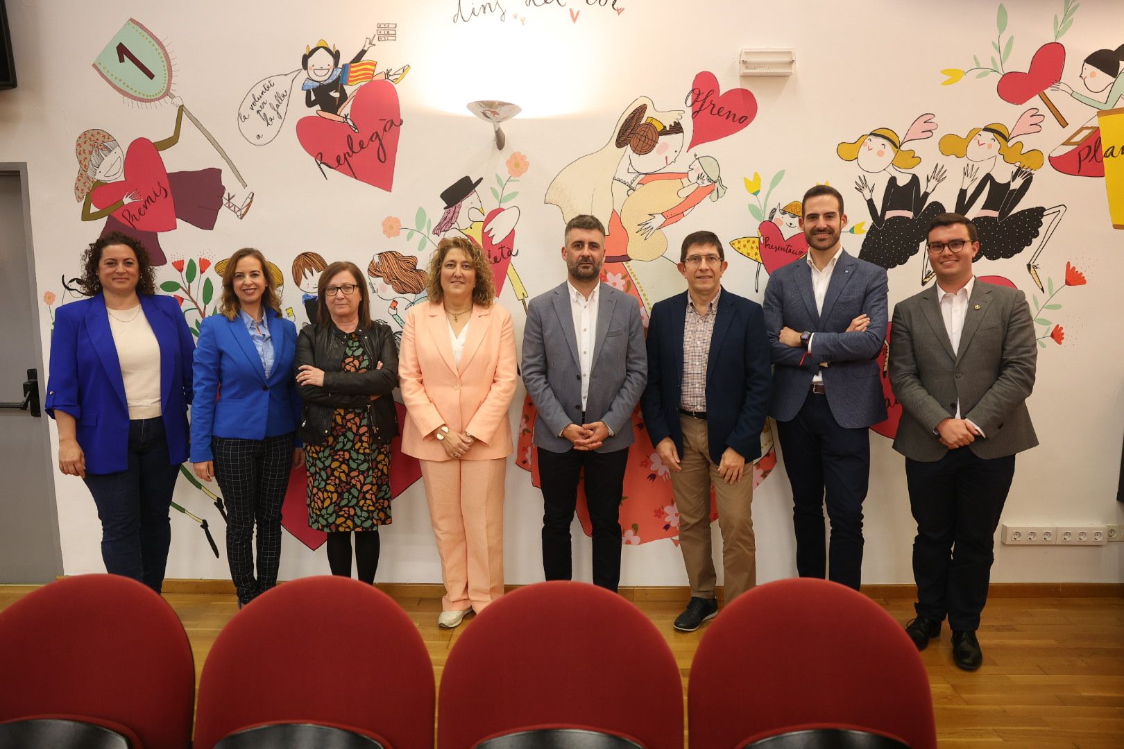 Integrants de la nova directiva de la Junta Central Fallera (JCF)