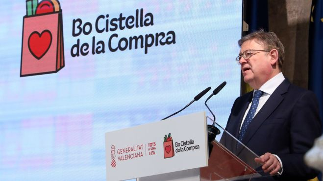 El president Ximo Puig presenta el Bo Cistella de la Compra