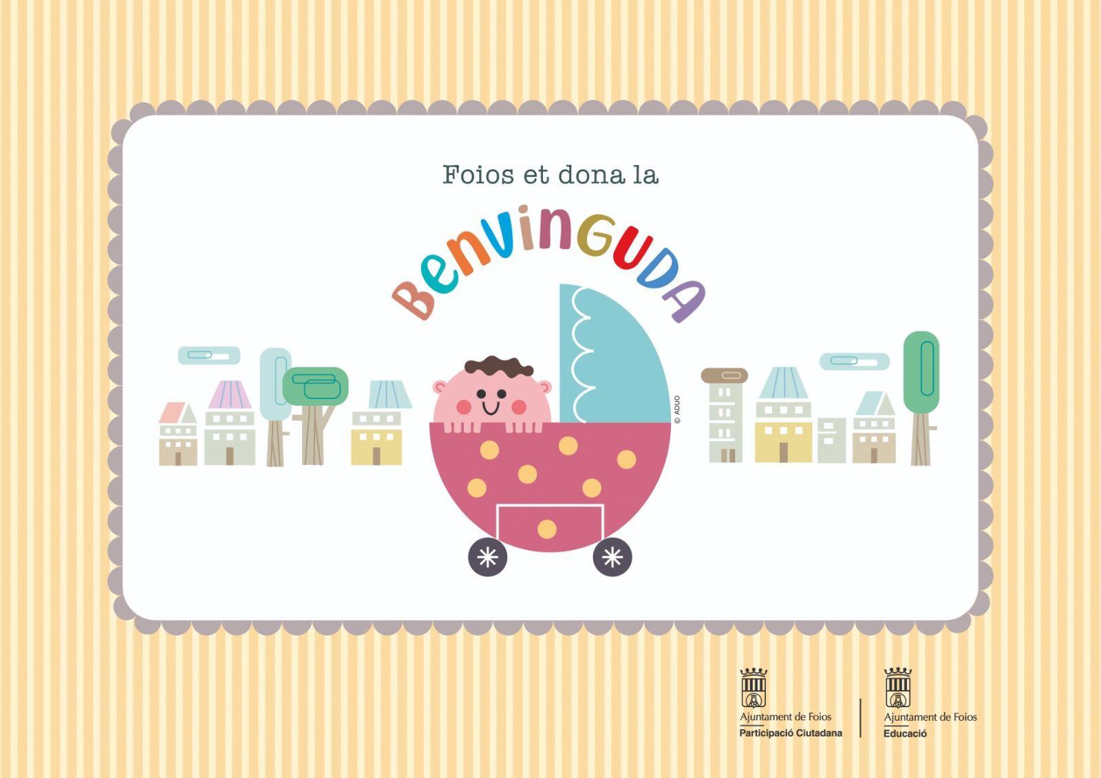 Cartell 'Foios et dona la benvinguda'