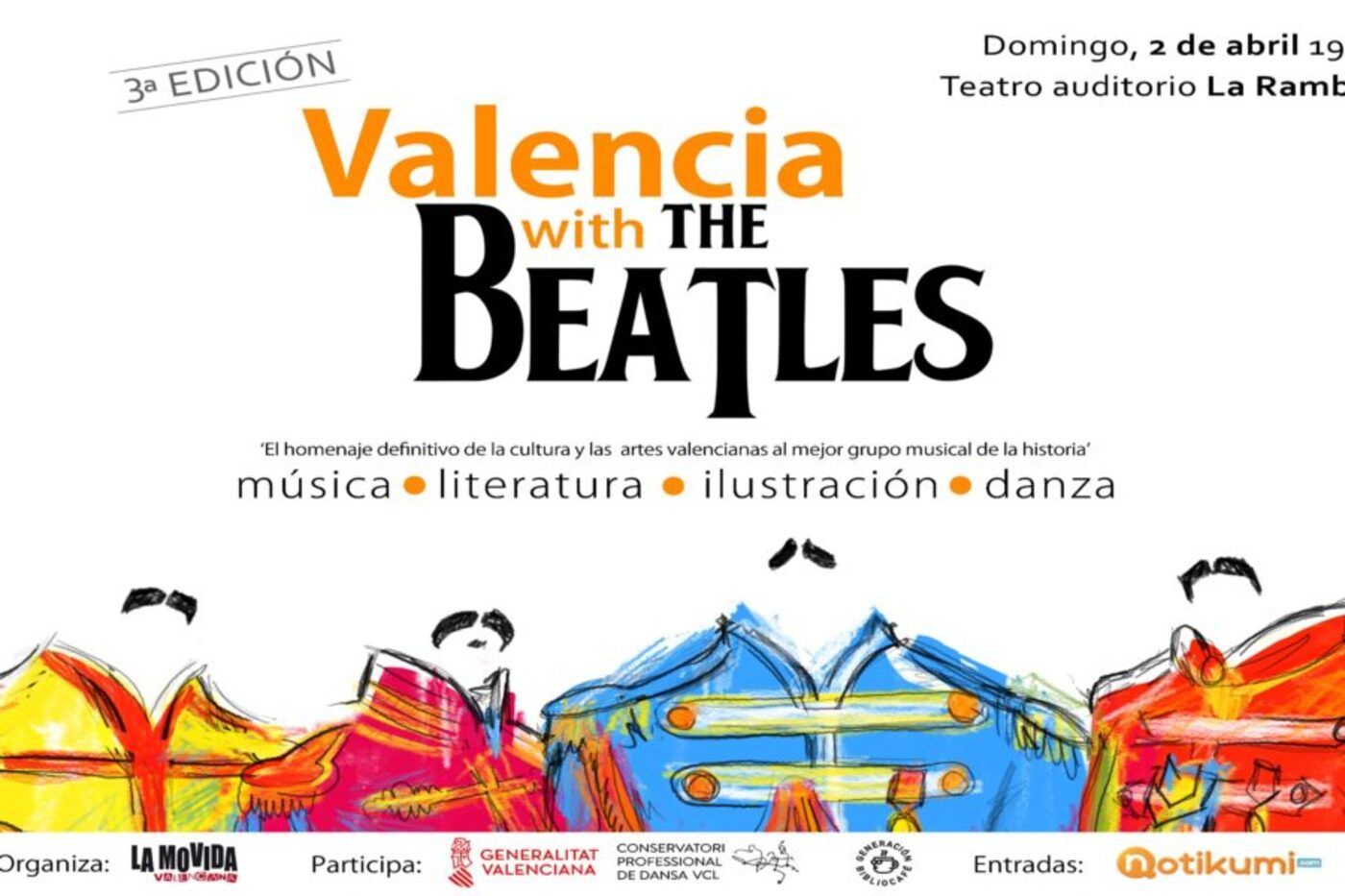 Cartel 'Valencia with The Beatles'