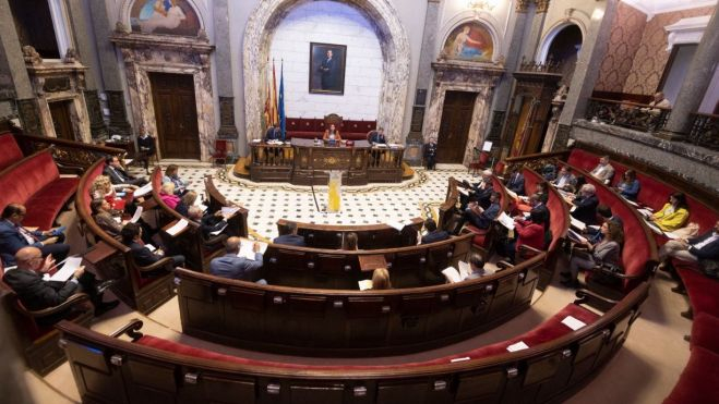 Pleno ordinario del mes de marzo en el Ayuntamiento de València