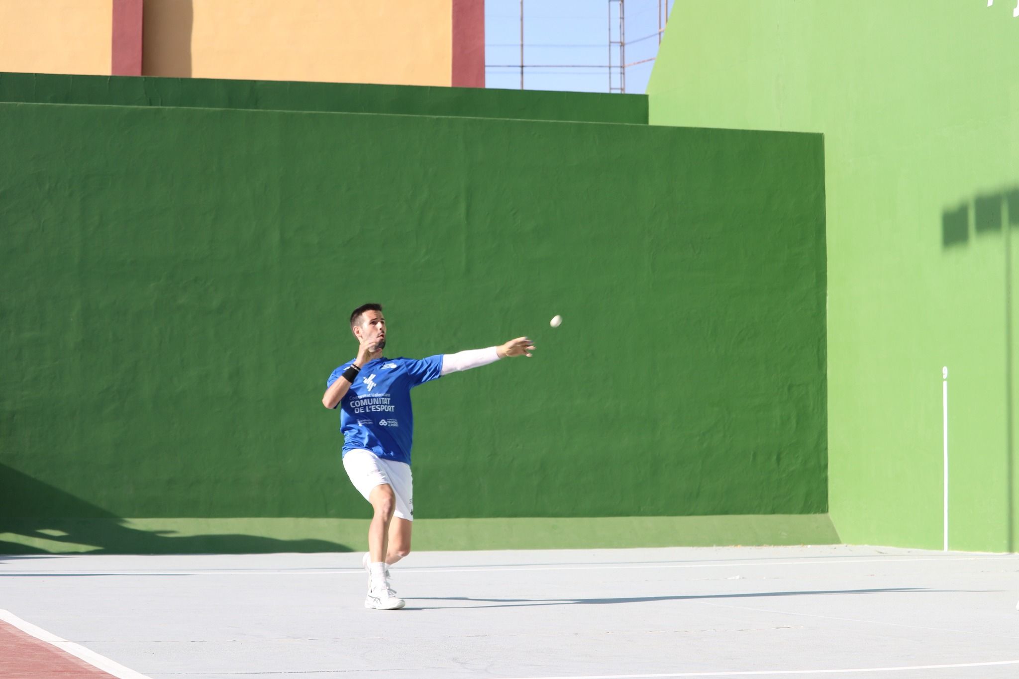 Pere Roc II, en una partida a frontó del Mundial - Fedpival