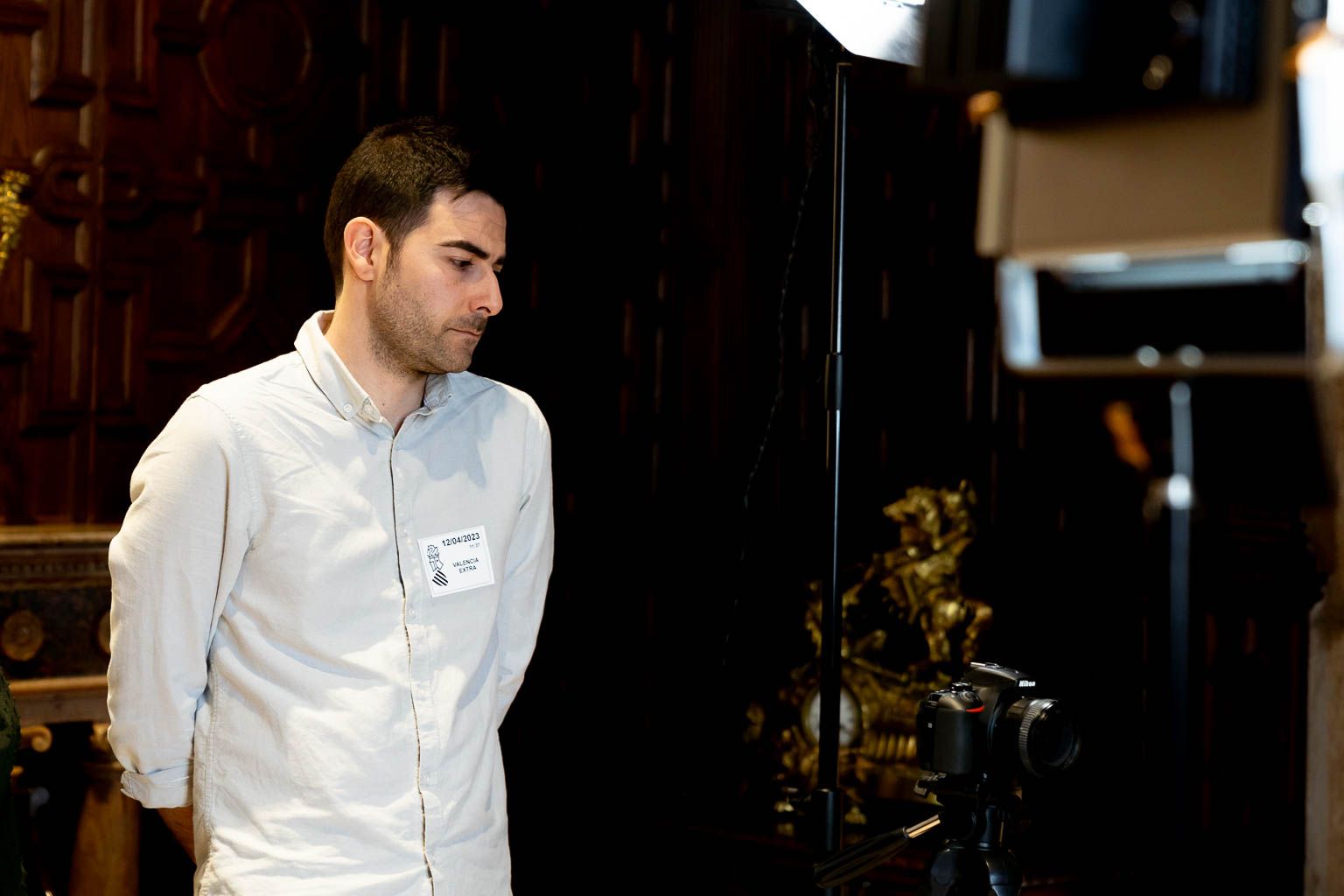 Equipo de València Extra en la entrevista a Ximo Puig. Imagen de Xisco Navarro